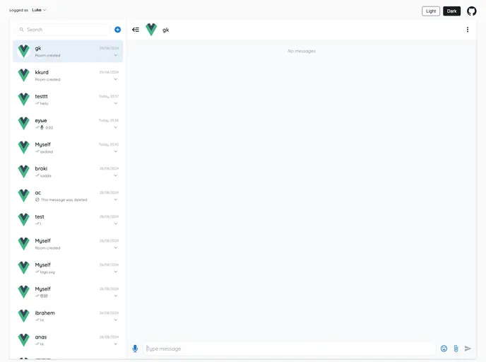 Vue Advanced Chat screenshot