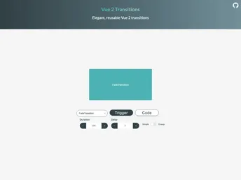 Vue2 Transitions screenshot