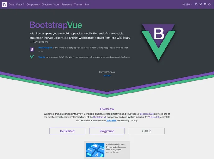 Bootstrap Vue | Vue Templates