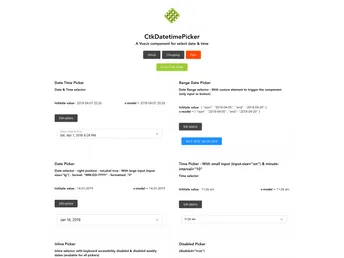 Vue Ctk Date Time Picker screenshot