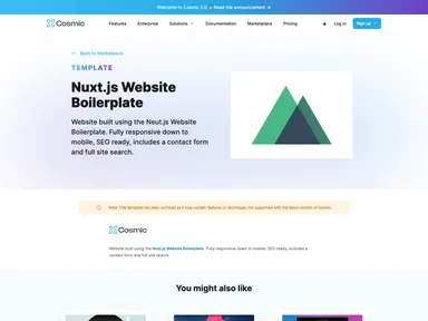 Nuxtjs Website Boilerplate screenshot