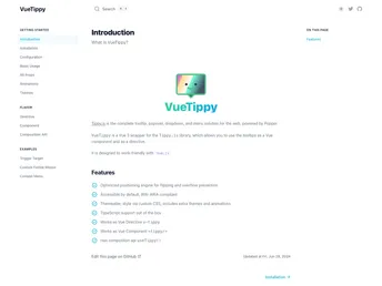 Vue Tippy screenshot