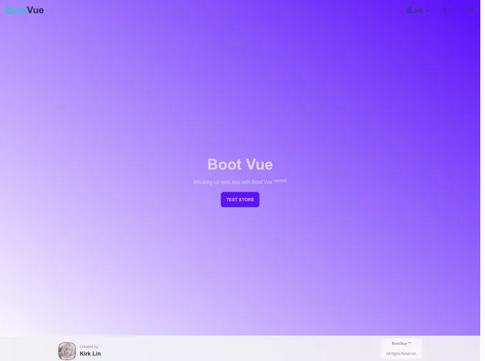 Boot Vue screenshot