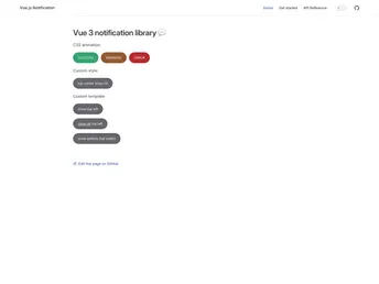 Vue3 Notification screenshot