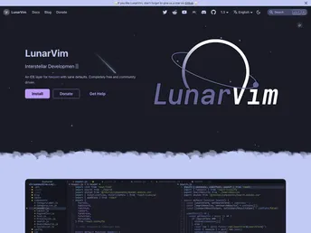 Lunarvim.org screenshot