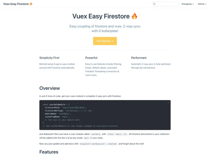 Vuex Easy Firestore screenshot