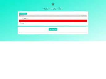 Vue Tree List screenshot