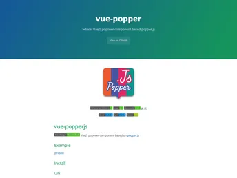 Vue Popper screenshot