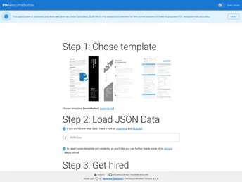 Pdf Resume Builder screenshot