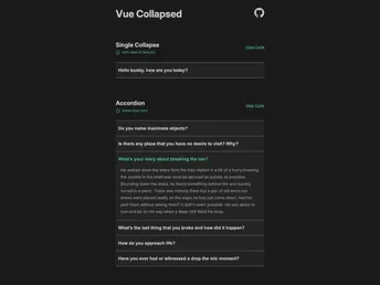 Vue Collapsed screenshot