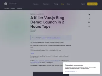 Vue Blog Demo screenshot