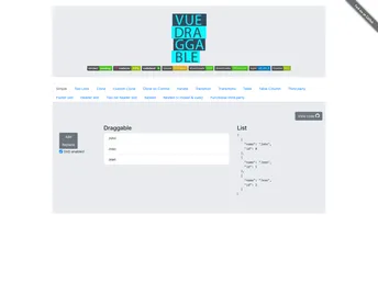 Vue.Draggable screenshot