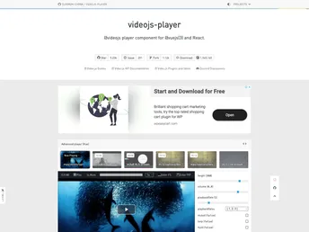 Videojs Player screenshot