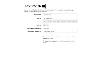 Text Mask screenshot