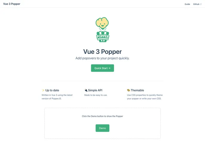 Vue3 Popper screenshot