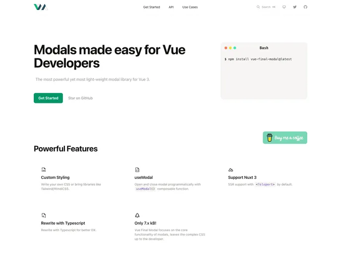 Vue Final Modal screenshot