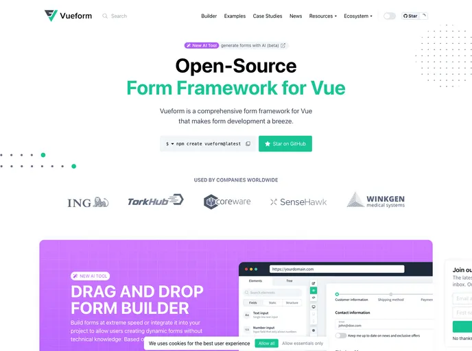 Vueform screenshot