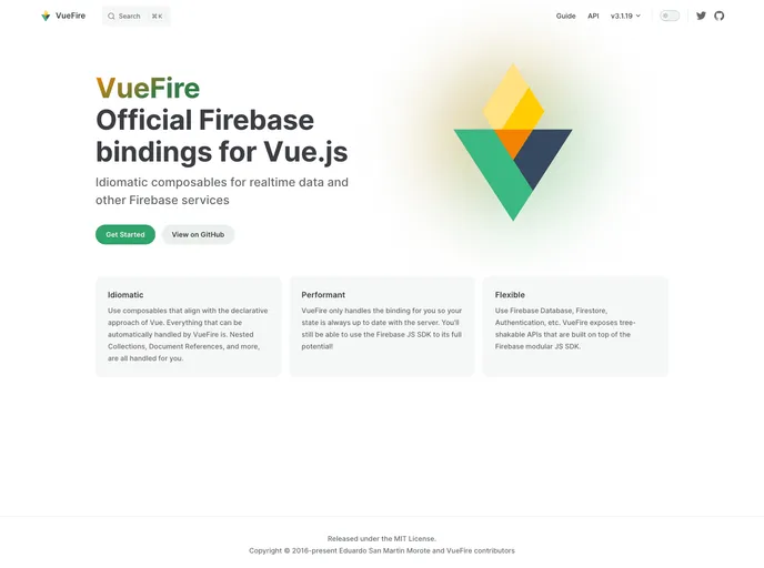 Vuefire screenshot