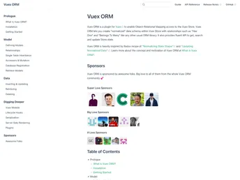 Vuex Orm screenshot