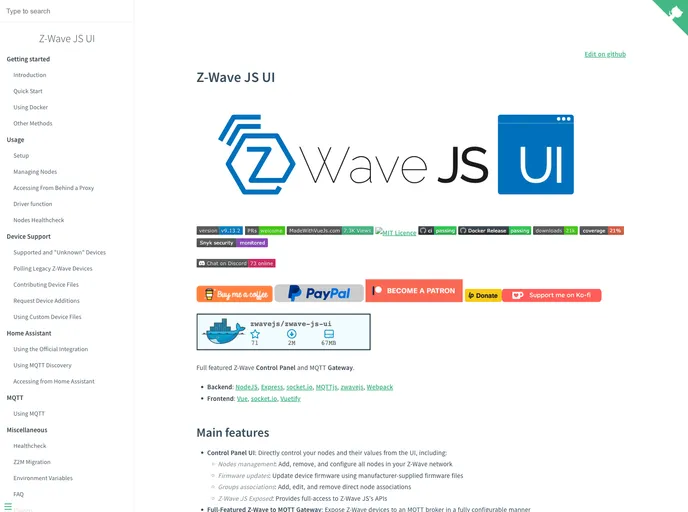 Zwave Js Ui screenshot